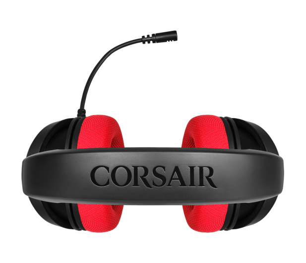 Corsair HS35 Stereo Gaming Headset (czerwony) - 504084 - zdjęcie 5